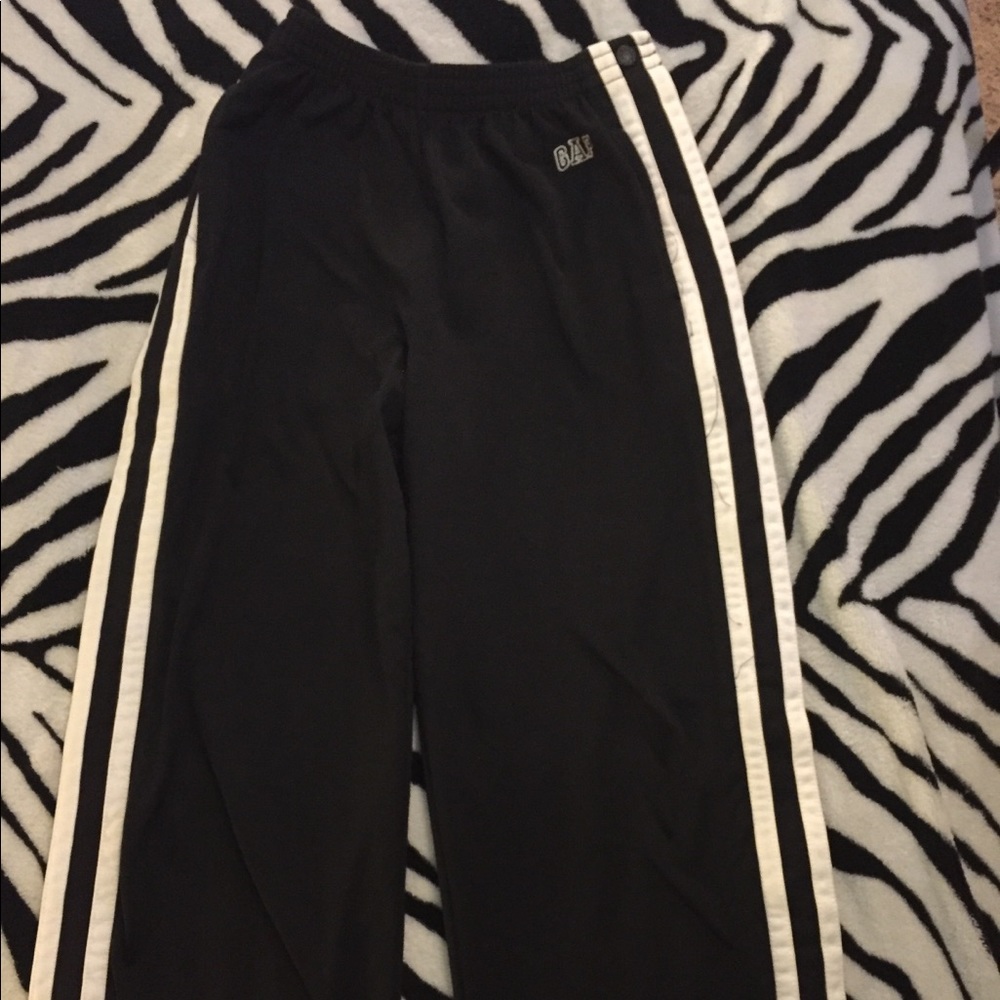 Boy’s Gap L (10) Black Snap Leg Athletic Pants